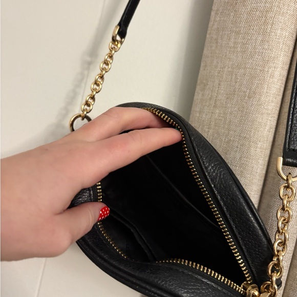 Michael Kors Black and Gold Crossbody Bag - Picture 5 of 9